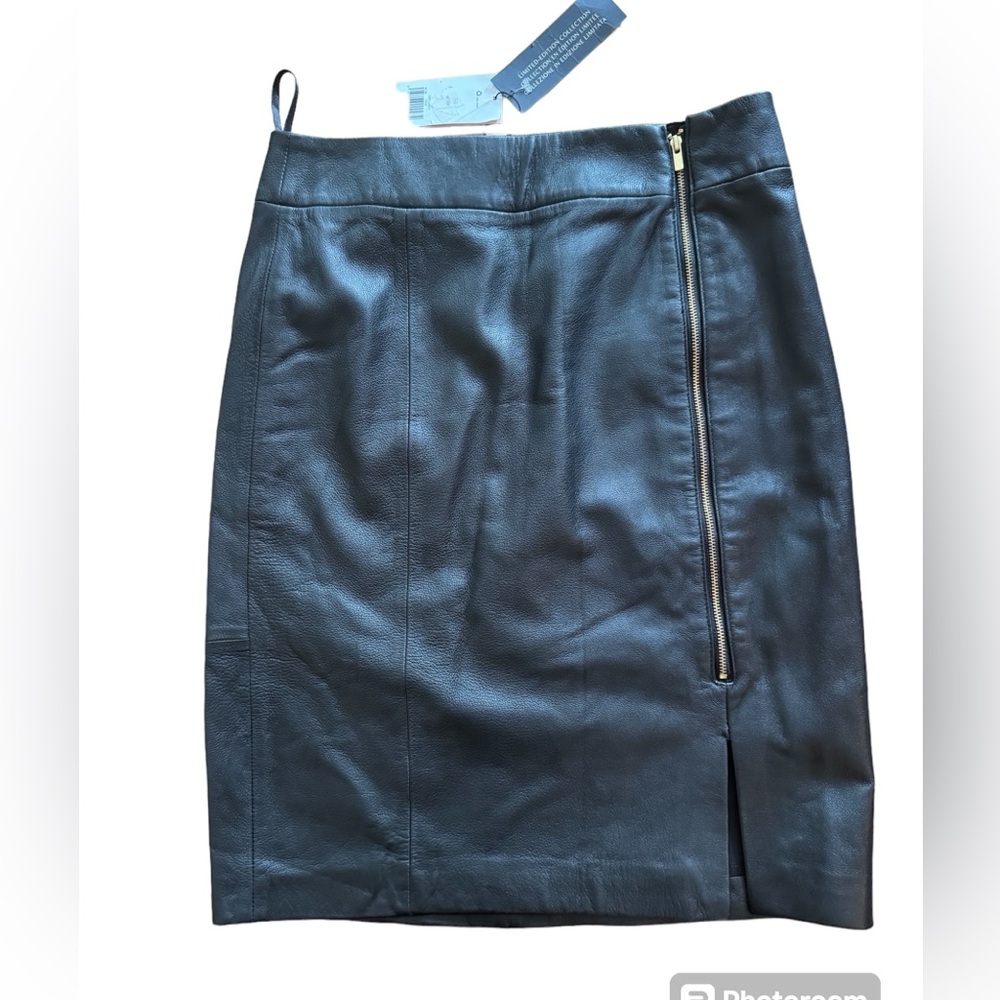 Brand new with tags Banana republic genuine soft leather skirt size 2